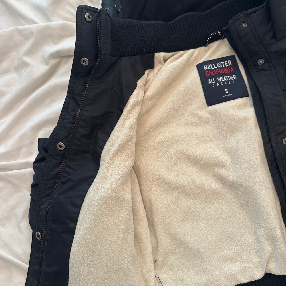 Hollister Black All-Weather Jacket - Picture 3 of 4